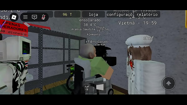 Hot Russian goth on Roblox giving blowjob