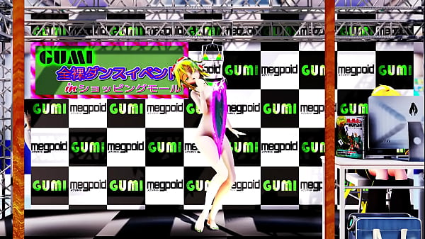 Gumi Naked Show In The Shopping Mall - [A]ddiction MMD by ruka gurui