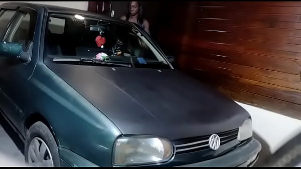 I was going to the gym and my car wouldn't start my neighbor helped me and we ended up having good sex on the hood of my golf – Free HD Porn Video