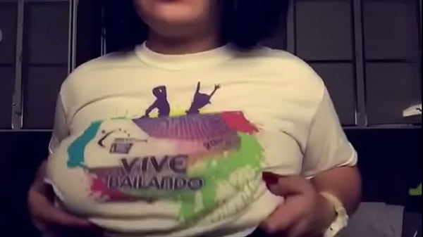 Flashing big boobs