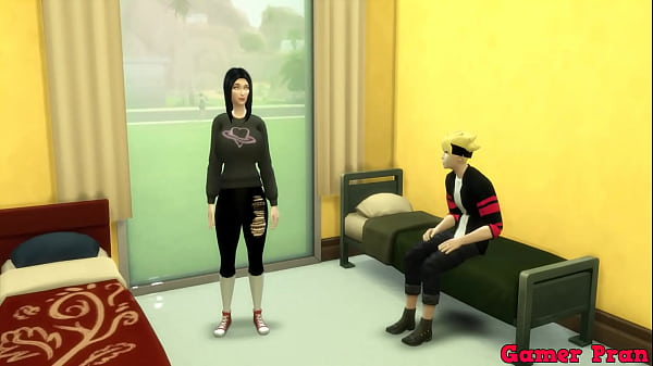 Boruto series cap 3 boruto is watching a movie and his sister sarada arrives, they talk then he tells him how I have these underwear and without thinking they end up fucking he fucks her like a whore – Free HD Porn Video
