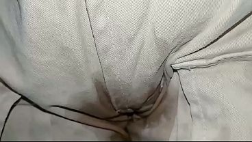 Pants soiled with cloth diaper
