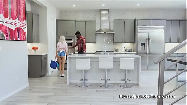 Big black cocking blonde teen housekeeper – Free HD Porn Video