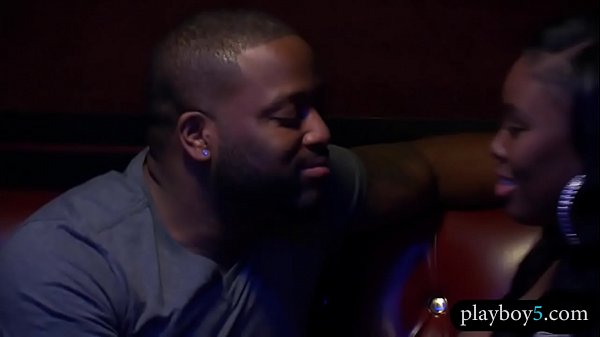Black couple invites a stripper for a hot threesome bang