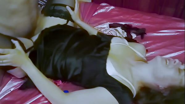 2182 - French Amateur Slut, Clothed in a Black Dress, Black Satin Panties, Black Satin Garter Belt, Heels, Stockings, Panty Rubbing, Rimming, Doggystyle, Sex-Toys – Free HD Porn Video