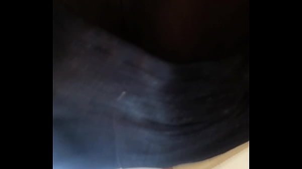 Black hoe upskirt with no panties on