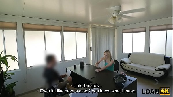 LOAN4K. Man grabs camera and organizes porn casting in loan agency