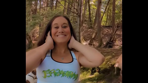 Savage Sarah whips out her perfect perky tits and rubs them for you