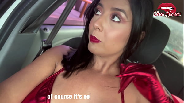 I am in a bathing suit on the road waiting for a car to take me, and I get several toys that the driver had in the glove compartment until I get very horny and have a squirt