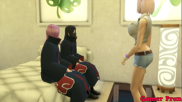 akatsuki porn Cap 6 Kakuzu talks to sakura and konan in order to have a threesome and they end up fucking with their two friends as they like milk a lot