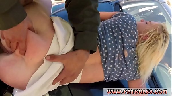 Black female cop gangbang Blonde babe does it on the hood of a car