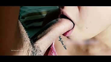 HIS FIRST BLOWJOB, HE DOESN'T KNOW HOW TO SUCK!! I ejaculated in her mouth...