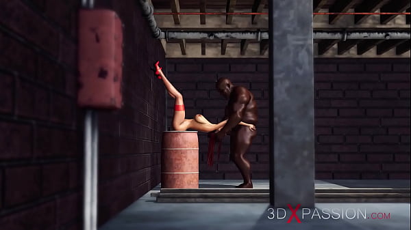 Horny red-haired girl gets fucked hard by a black man in the basement – Free HD Porn Video