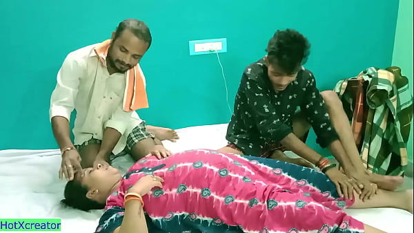 Hot Milf Aunty shared! Hindi latest threesome sex – Free HD Porn Video