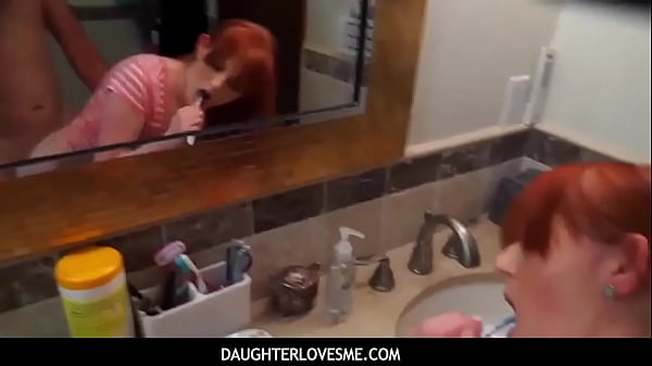 Redhead Stepdaughter bangs with Stepdad and taking selfies – Free HD Porn Video